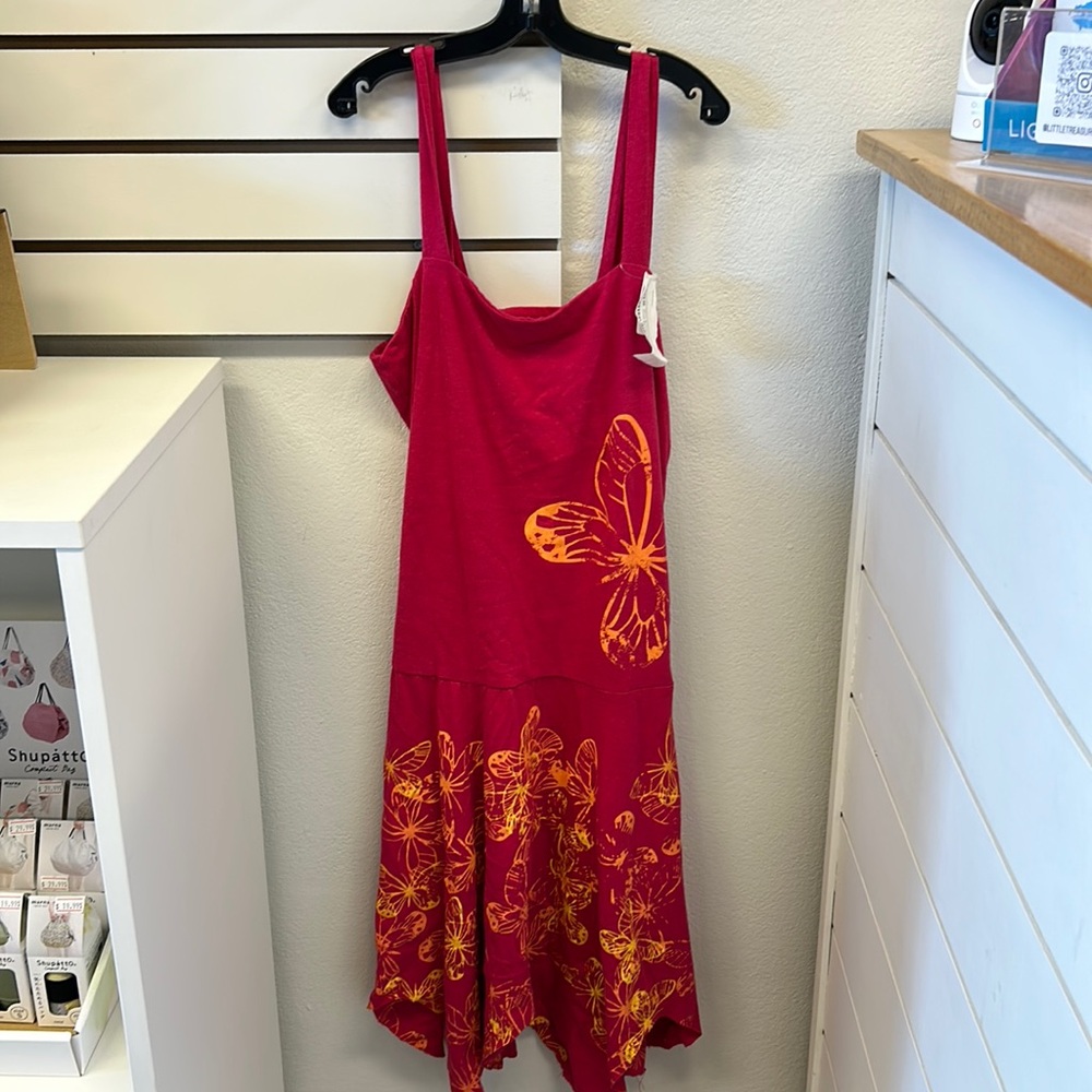 NWT Coverup Pink with Butterfly Pattern